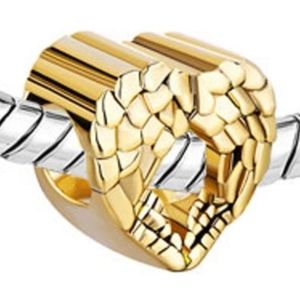 3/$15 Sale Wings heart feathers fits Pandora